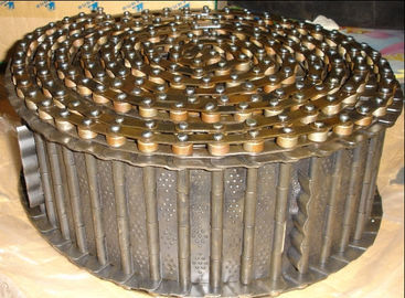 Correia transportadora de placa do metal do forno com tratamento térmico grosso da corrente 5.0mm do rolo